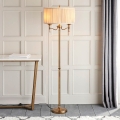 Endon 63620 - Lampadaire STANFORD 2xE14/40W/230V laiton/beige