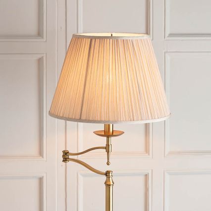 Endon 63621 - Lampadaire STANFORD 1xE27/60W/230V laiton/beige