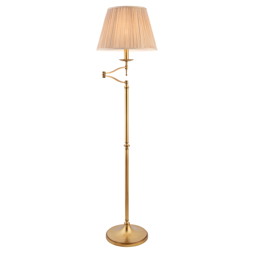 Endon 63621 - Lampadaire STANFORD 1xE27/60W/230V laiton/beige
