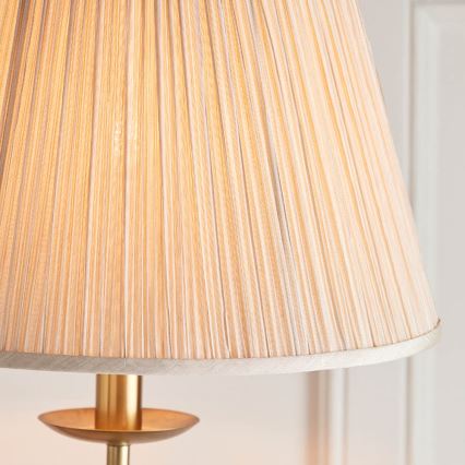 Endon 63621 - Lampadaire STANFORD 1xE27/60W/230V laiton/beige