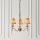 Endon 63628 - Lustre à chaîne STANFORD 3xE14/40W/230V laiton/beige