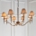 Endon 63629 - Lustre sur chaîne STANFORD 8xE14/40W/230V laiton/beige