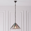 Endon 63937 - Suspension à chaîne Tiffany ASTORIA 1xE27/60W/230V Ø 40 cm