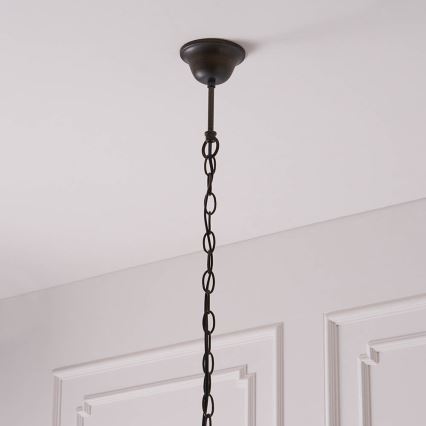 Endon 63937 - Suspension à chaîne Tiffany ASTORIA 1xE27/60W/230V Ø 40 cm