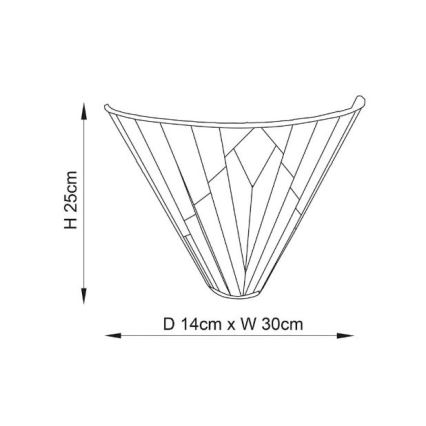 Endon 63940 - Applique murale Tiffany ASTORIA 1xE14/40W/230V