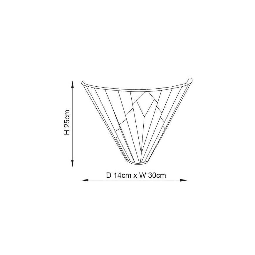 Endon 63940 - Applique murale Tiffany ASTORIA 1xE14/40W/230V