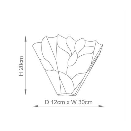 Endon 63964 - Applique murale Tiffany BOTANICA 1xE14/40W/230V