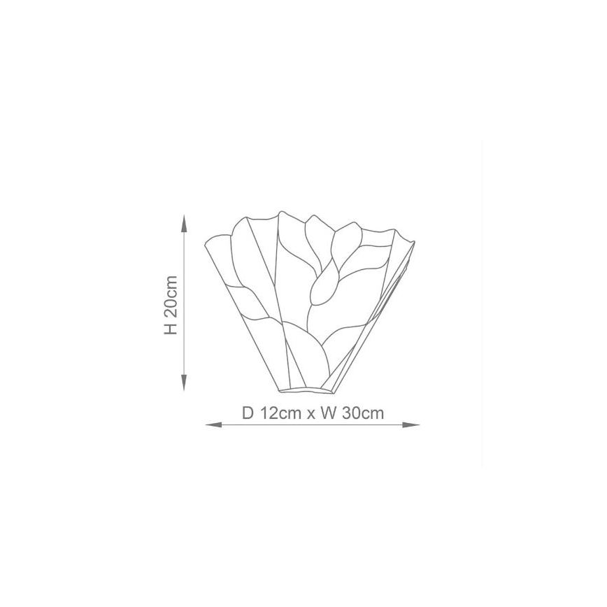 Endon 63964 - Applique murale Tiffany BOTANICA 1xE14/40W/230V