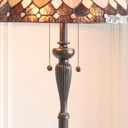Endon 63972 - Lampadaire BROOKLYN 2xE27/60W/230V Ø 50 cm