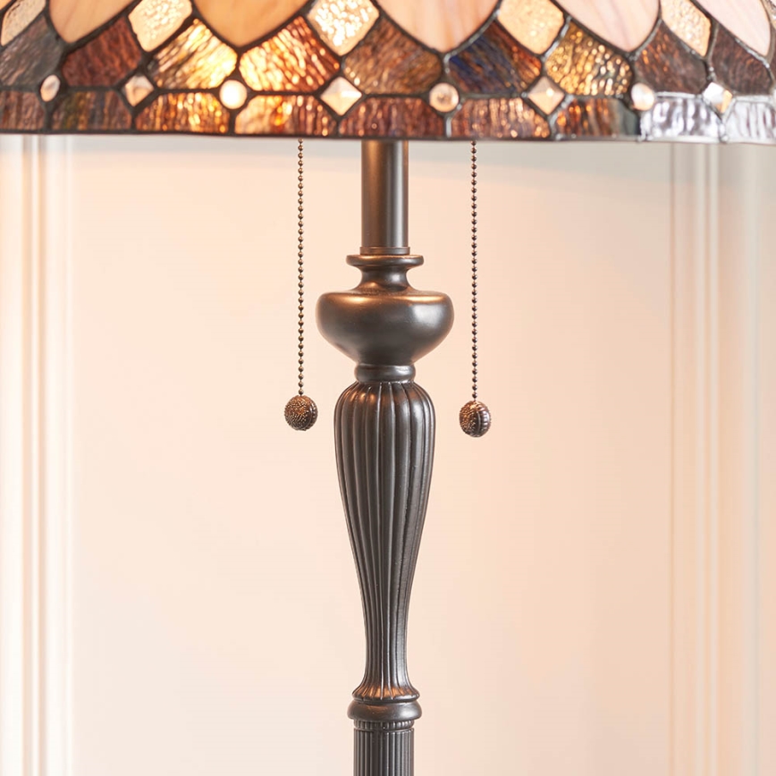 Endon 63972 - Lampadaire BROOKLYN 2xE27/60W/230V Ø 50 cm