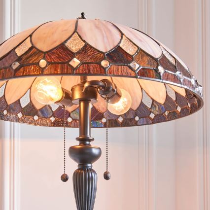 Endon 63972 - Lampadaire BROOKLYN 2xE27/60W/230V Ø 50 cm