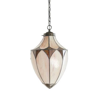 Endon 63974 - Suspension à chaîne BROOKLYN 1xE27/60W/230V marron