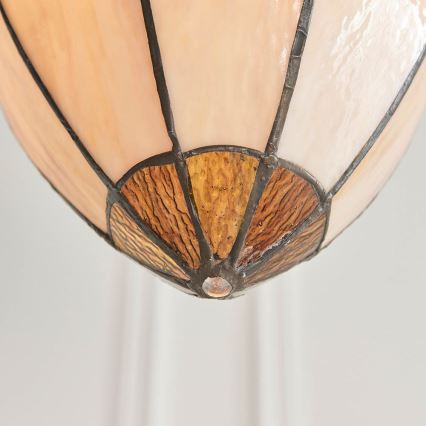 Endon 63974 - Suspension à chaîne BROOKLYN 1xE27/60W/230V marron