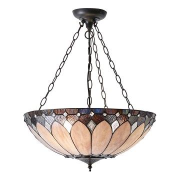 Endon 63976 - Lustre à chaîne BROOKLYN 3xE27/60W/230V diamètre 50 cm