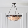 Endon 63976 - Lustre sur chaîne Tiffany BROOKLYN 3xE27/60W/230V Ø 50 cm