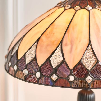 Endon 63982 - Lampe de table BROOKLYN 1xE27/60W/230V Ø 40 cm