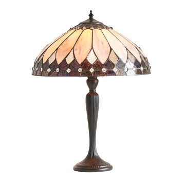 Endon 63982 - Lampe de table Tiffany BROOKLYN 1xE27/60W/230V Ø 40 cm