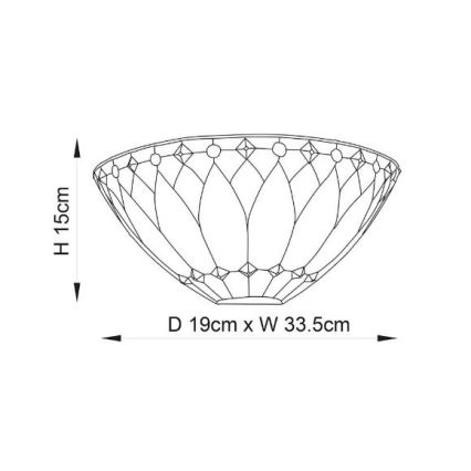 Endon 63983 - Applique murale BROOKLYN 1xE14/40W/230V