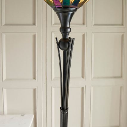 Endon 64042 - Lampadaire Tiffany DARK STAR 1xE27/60W/230V Ø 42 cm