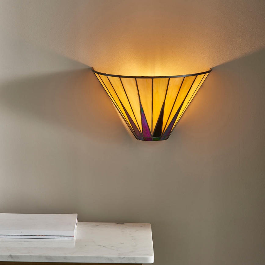 Endon 64046 - Applique murale Tiffany DARK STAR 1xE14/40W/230V