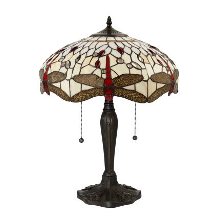 Endon 64085 - Lampe de table LIBELLULE 2xE27/60W/230V d. 41 cm