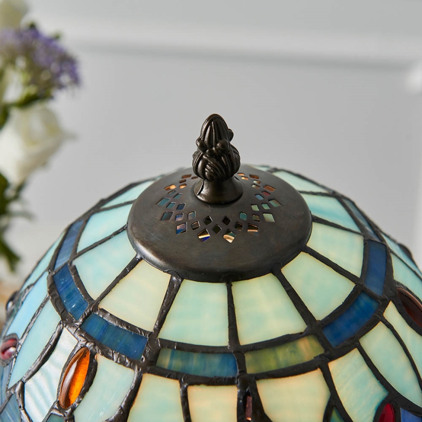 Endon 64088 - Lampe de table Tiffany DRAGONFLY 1xE14/40W/230V Ø 20 cm