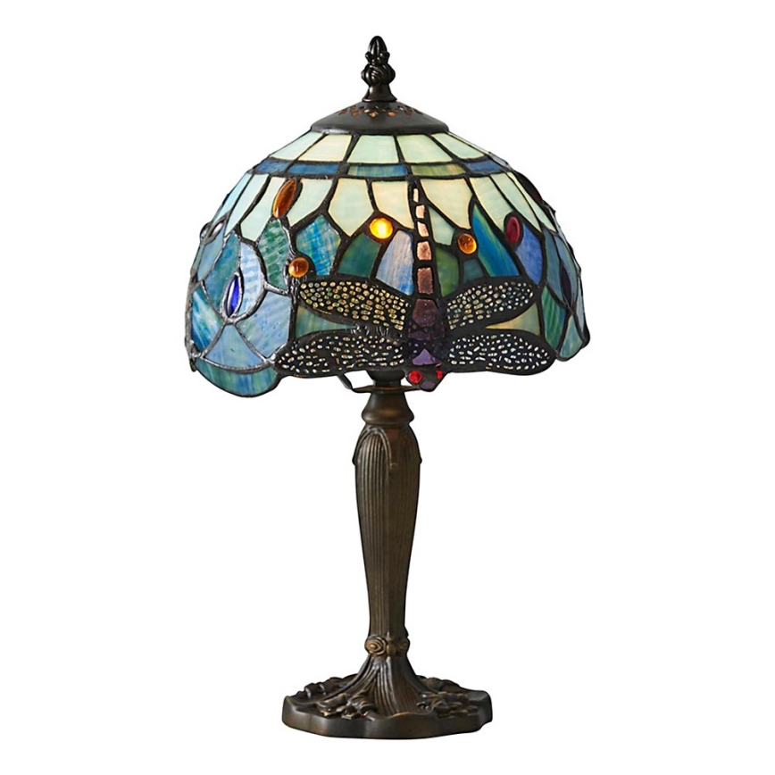Endon 64088 - Lampe de table Tiffany DRAGONFLY 1xE14/7W/230V diam. 20 cm