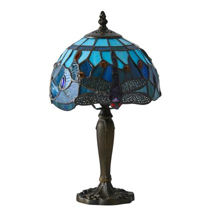Endon 64088 - Lampe de table Tiffany DRAGONFLY 1xE14/7W/230V diam. 20 cm