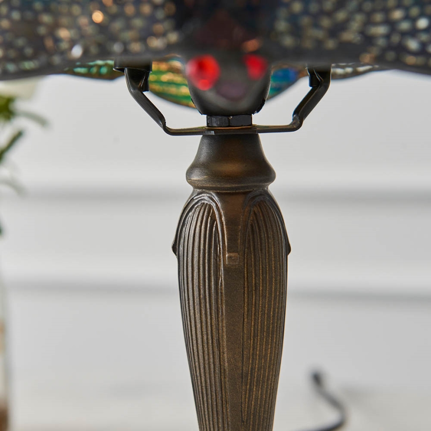 Endon 64088 - Lampe de table Tiffany DRAGONFLY 1xE14/7W/230V diam. 20 cm