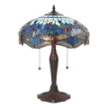 Endon 64089 - Lampe de table Tiffany DRAGONFLY 2xE27/60W/230V Ø 41 cm