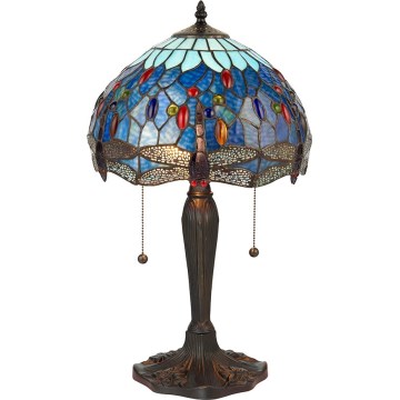 Endon 64090 - Lampe de table DRAGONFLY 2xE27/60W/230V Ø 30 cm