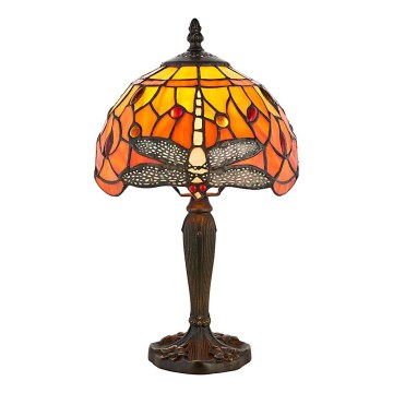 Endon 64091 - Lampe de table Tiffany DRAGONFLY 1xE14/7W/230V Ø 20 cm