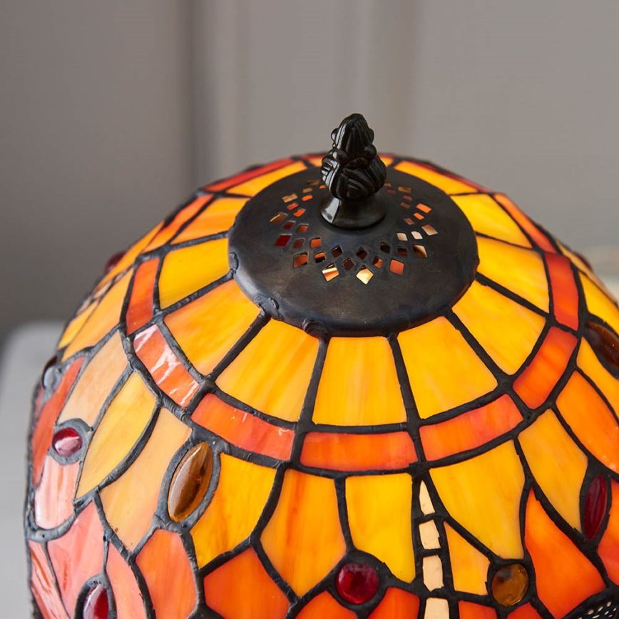 Endon 64091 - Lampe de table Tiffany DRAGONFLY 1xE14/7W/230V Ø 20 cm
