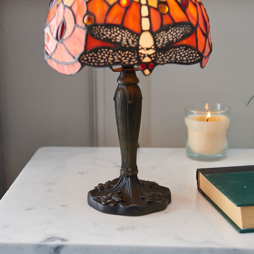 Endon 64091 - Lampe de table Tiffany DRAGONFLY 1xE14/7W/230V Ø 20 cm