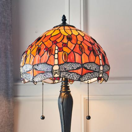 Endon 64092 - Lampe de table DRAGONFLY 2xE27/60W/230V Ø 30 cm