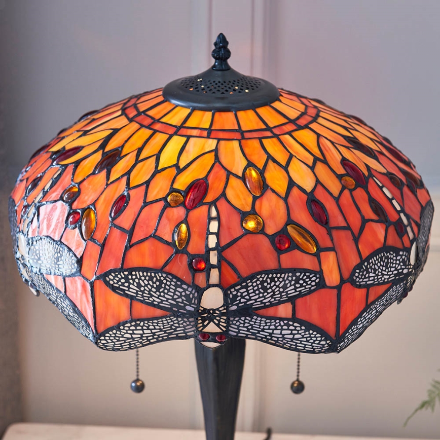 Endon 64093 - Lampe de table DRAGONFLY 2xE27/60W/230V Ø 41 cm