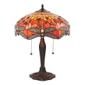 Endon 64093 - Lampe de table Tiffany DRAGONFLY 2x E27/60W/230V Ø 41 cm