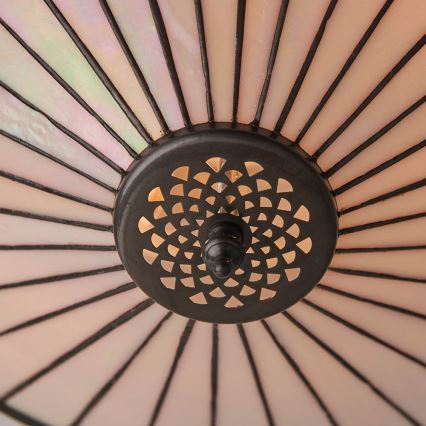 Endon 64145 - Plafonnier Tiffany FARGO 2xE27/60W/230V Ø 41,5 cm