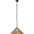 Endon 64162 - Lustre suspendu sur chaîne Tiffany HECTOR 1xE27/60W/230V Ø 40 cm
