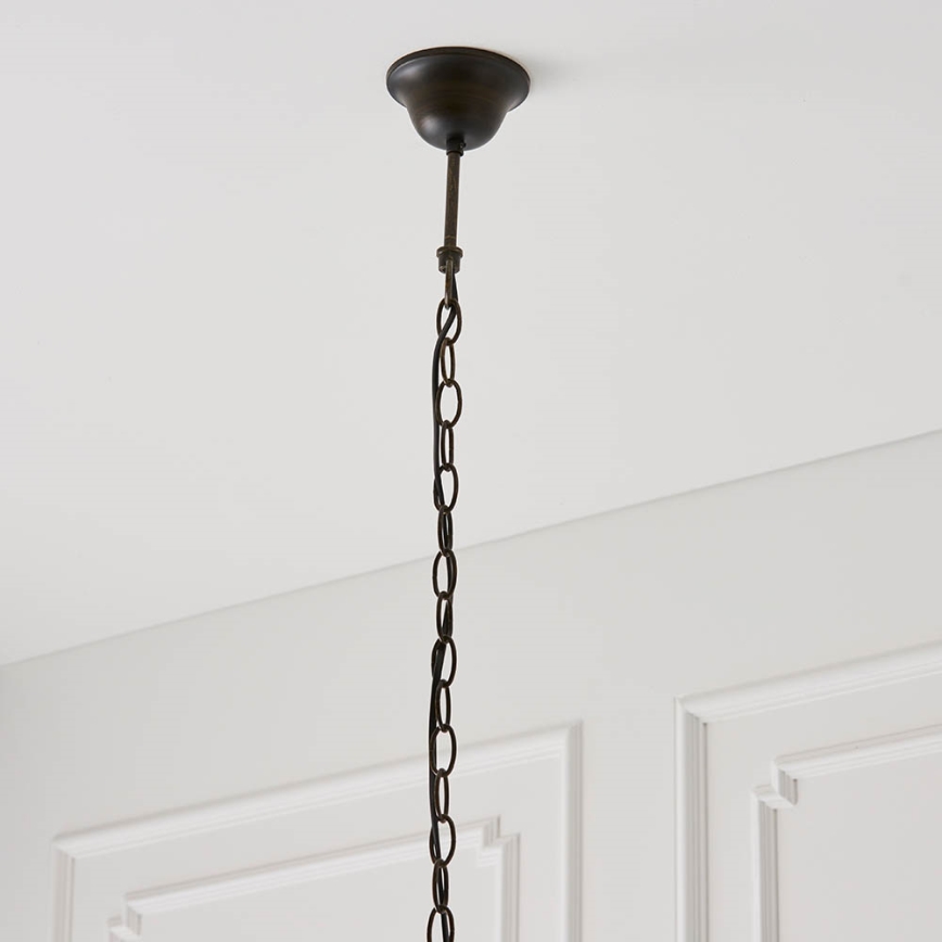 Endon 64162 - Lustre suspendu sur chaîne Tiffany HECTOR 1xE27/60W/230V Ø 40 cm