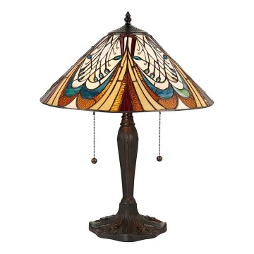Endon 64163 - Lampe de table HECTOR 2 x E27 / 60 W / 230 V, Ø 40 cm