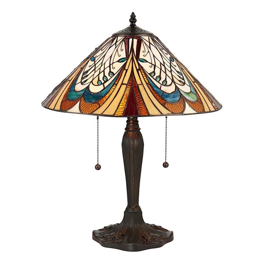 Endon 64163 - Lampe de table HECTOR 2 x E27 / 60 W / 230 V, Ø 40 cm