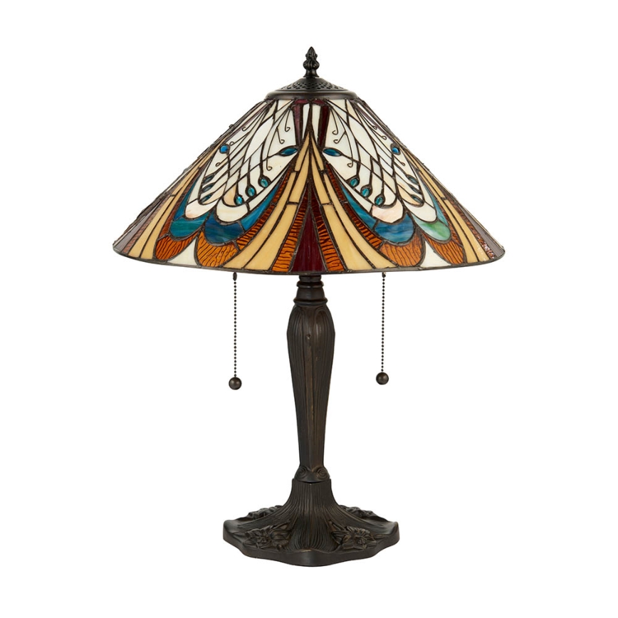 Endon 64163 - Lampe de table HECTOR 2 x E27 / 60 W / 230 V, Ø 40 cm