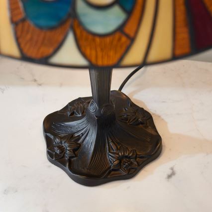 Endon 64163 - Lampe de table HECTOR 2 x E27 / 60 W / 230 V, Ø 40 cm