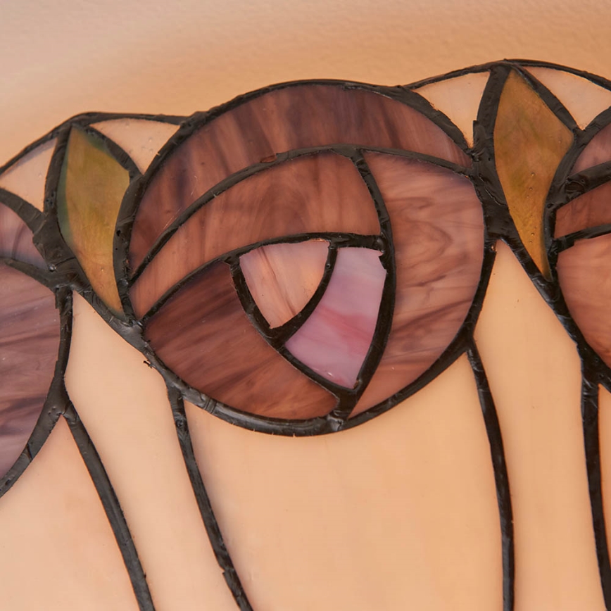 Endon 64173 - Plafonnier Tiffany HUTCHINSON 2xE27/60W/230V Ø 50 cm