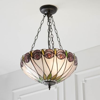 Endon 64175 - Suspension chaîne HUTCHINSON 3xE27/60W/230V d. 40 cm