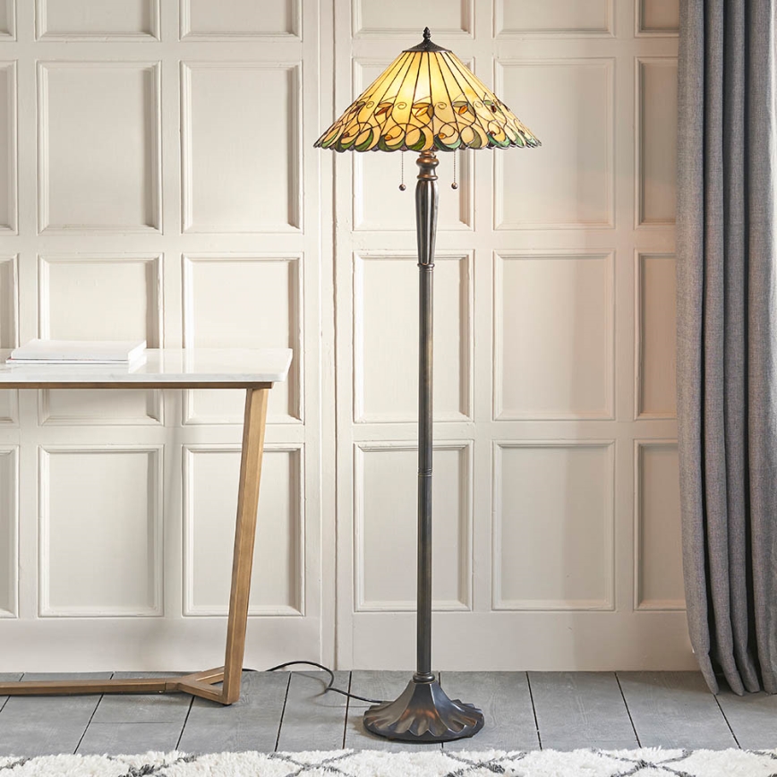 Endon 64192 - Lampadaire JAMELIA 2xE27/60W/230V Ø 50 cm