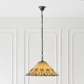 Endon 64194 - Lustre sur chaîne Tiffany JAMELIA 3xE27/60W/230V Ø 50 cm