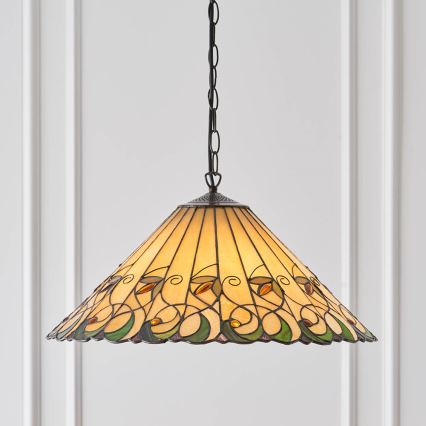Endon 64194 - Lustre sur chaîne Tiffany JAMELIA 3xE27/60W/230V Ø 50 cm