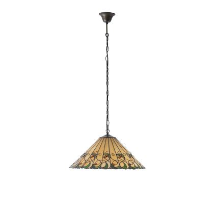 Endon 64194 - Lustre sur chaîne Tiffany JAMELIA 3xE27/60W/230V Ø 50 cm